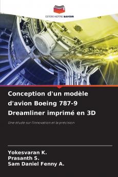 Conception d'un modèle d'avion Boeing 787-9 Dreamliner imprimé en 3D