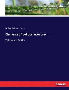 Elements of political economy