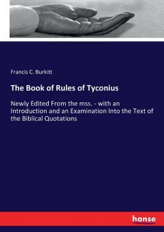 The Book of Rules of Tyconius