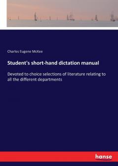 Student's short-hand dictation manual