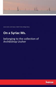 On a Syriac Ms.