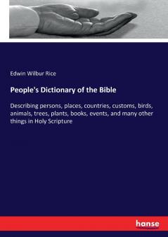 People's Dictionary of the Bible