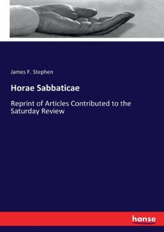 Horae Sabbaticae
