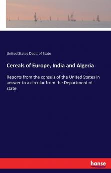 Cereals of Europe India and Algeria