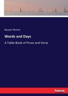 Words and Days