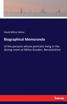 Biographical Memoranda