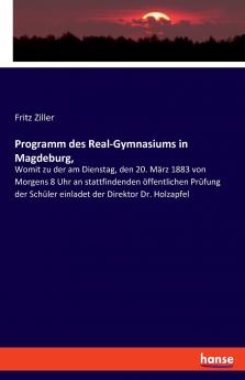 Programm des Real-Gymnasiums in Magdeburg