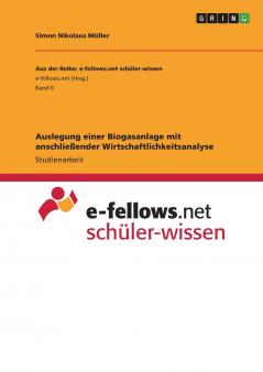Auslegung einer Biogasanlage mit anschließender Wirtschaftlichkeitsanalyse