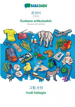 Korean (in Hangul script) - Euskara artikuluekin visual dictionary