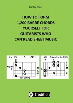 HOW TO FORM 1200 BARRE CHORDS YOURSELF FOR GUITARISTS WHO CAN READ SHEET MUSIC