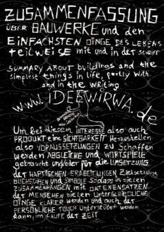 Zusammenfassung über Bauwerke und den Einfachsten Dingen des Lebens teilweise mit und in der Schrift