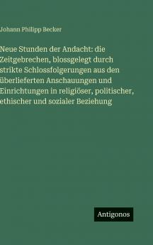 Neue Stunden der Andacht