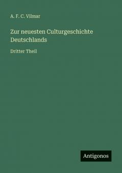 Zur neuesten Culturgeschichte Deutschlands