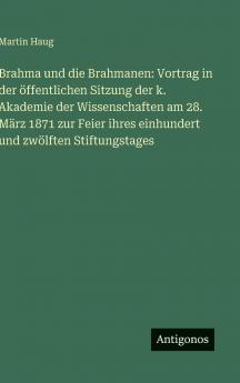 Brahma und die Brahmanen