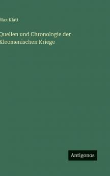 Quellen und Chronologie der Kleomenischen Kriege