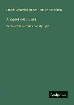 Annales des mines