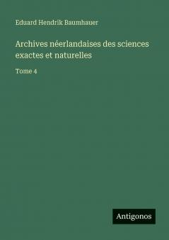 Archives néerlandaises des sciences exactes et naturelles