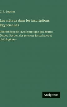 Les métaux dans les inscriptions Égyptiennes