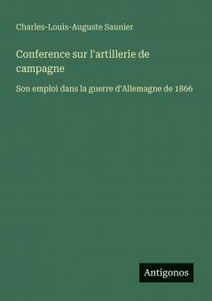 Conference sur l'artillerie de campagne