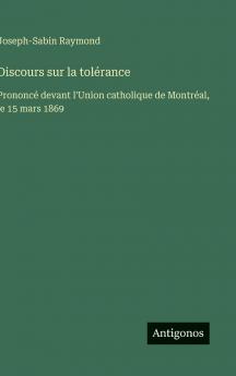 Discours sur la tolérance