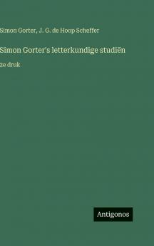 Simon Gorter's letterkundige studiën