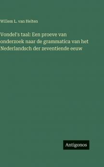 Vondel's taal
