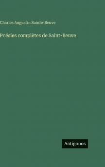 Poésies complètes de Saint-Beuve