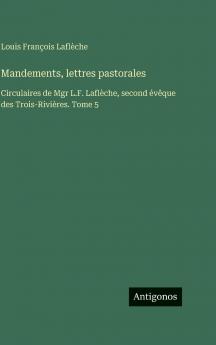 Mandements lettres pastorales