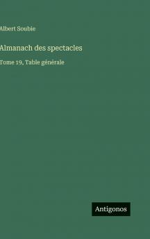 Almanach des spectacles