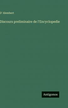 Discours preliminaire de l'Encyclopedie