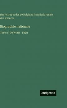 Biographie nationale