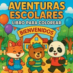 Aventuras escolares - Libro para colorear