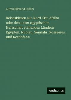 Reiseskizzen aus Nord-Ost-Afrika oder den unter egyptischer Herrschaft stehenden Ländern Egypten Nubien Sennahr Rosseeres und Kordofahn