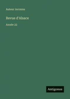 Revue d'Alsace