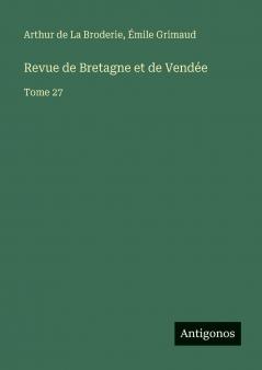 Revue de Bretagne et de Vendée