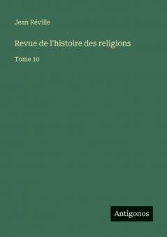 Revue de l'histoire des religions