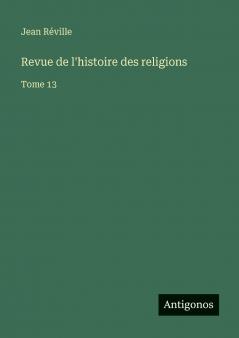 Revue de l'histoire des religions