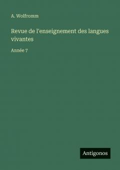 Revue de l'enseignement des langues vivantes