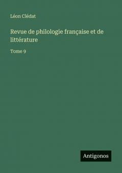 Revue de philologie française et de littérature