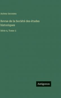 Revue de la Société des études historiques