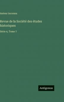 Revue de la Société des études historiques
