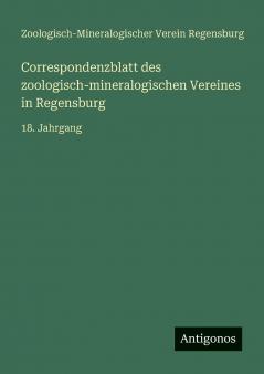 Correspondenzblatt des zoologisch-mineralogischen Vereines in Regensburg