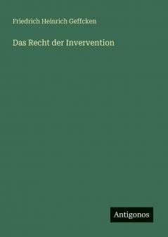 Das Recht der Invervention