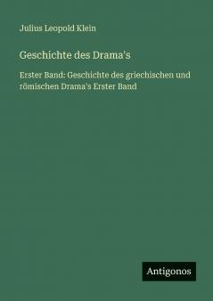 Geschichte des Drama's