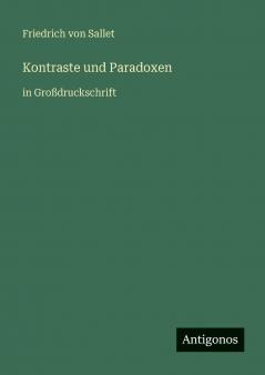 Kontraste und Paradoxen