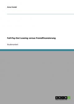Full-Pay-Out Leasing versus Fremdfinanzierung