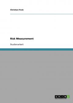 Risk Measurement