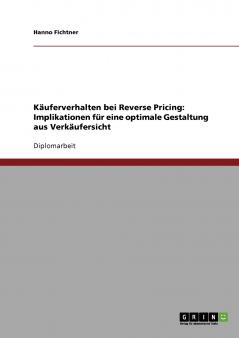 Käuferverhalten bei Reverse Pricing