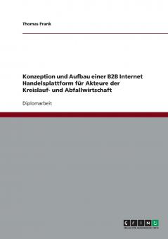 Konzeption und Aufbau einer B2B Internet Handelsplattform für Akteure der Kreislauf- und Abfallwirtschaft