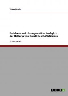 Probleme und Lösungsansätze bezüglich der Haftung von GmbH-Geschäftsführern